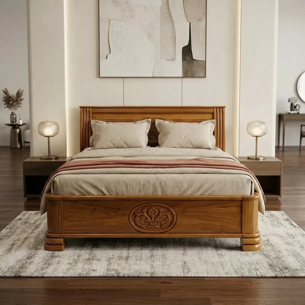 Klassic Teakwood Cot (QUEEN, NO STORAGE).webp