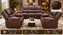 Vintage Leather Recliner Living Room.webp