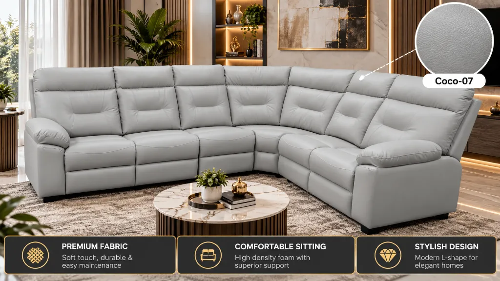Premium Grey Corner Recliner Sofa.webp