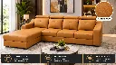 Modern Caramel Sectional Sofa Showcase.webp