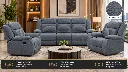 Grey-Blue Recliner Sofa Living Room Showcase.webp