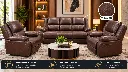 Luxury Vintage Leather Recliner Living Room.webp