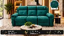 Teal Recliner Sofa Showcase.webp
