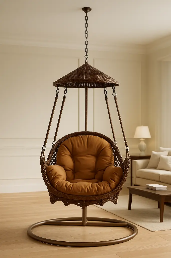 #30 బ్రౌన్ హ్యాంగింగ్ చైర్ (#30 Brown Hanging Chair)
