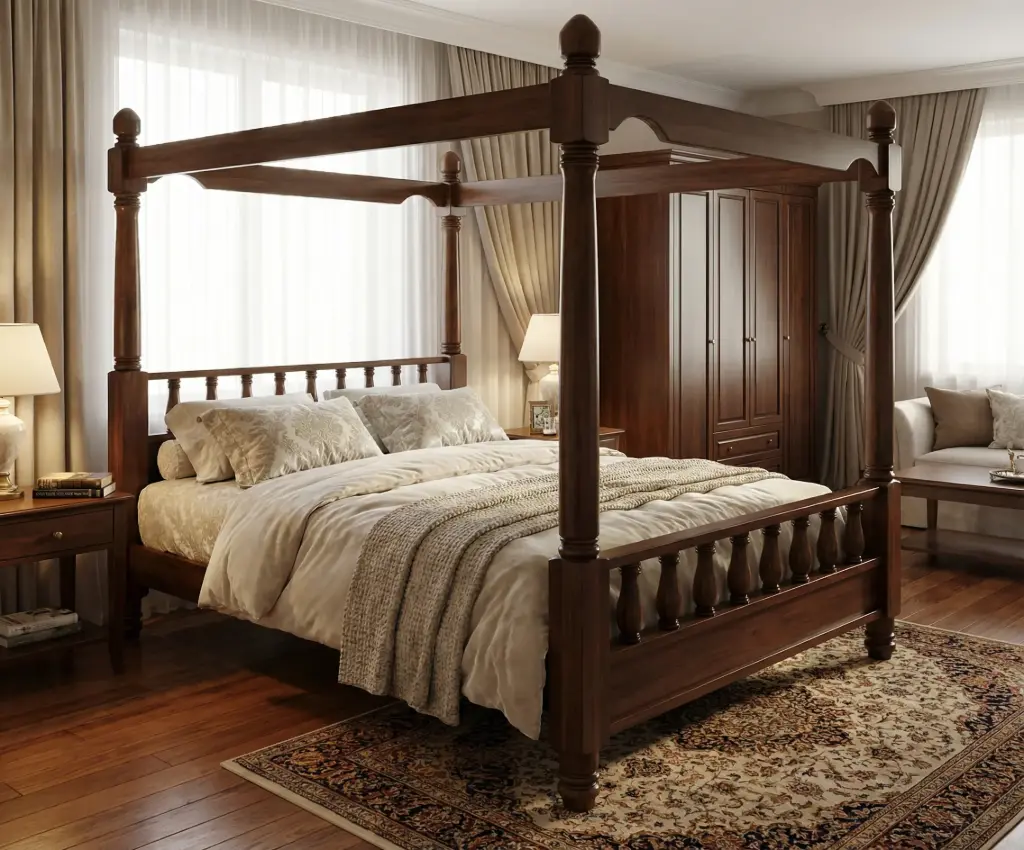 Prime Pillar Poster Cot (QUEEN)