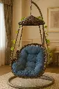 #30 Blue Cushion Hanging Chair