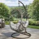 #68 Grey Cushion Hanging Chair