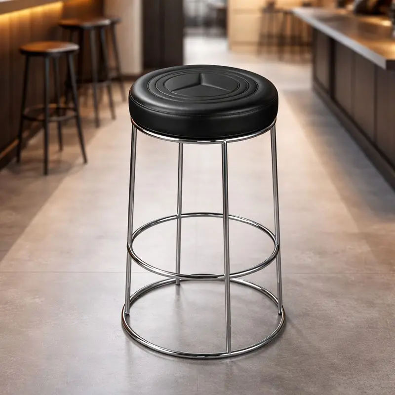 Steel Bar Stool (Black)