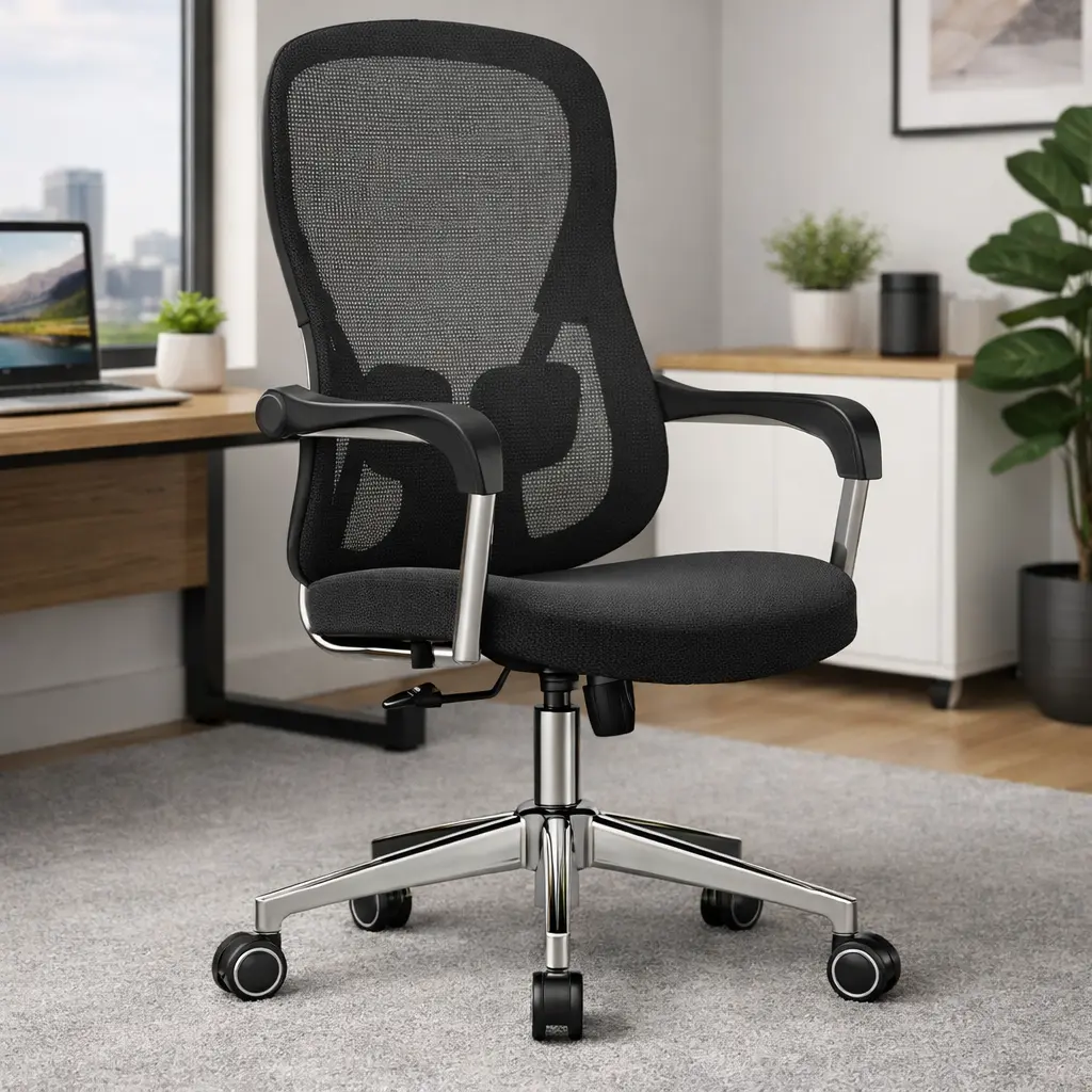 J217B - ఆఫీస్ చైర్ (J217B - Office Chair) (బ్లాక్)