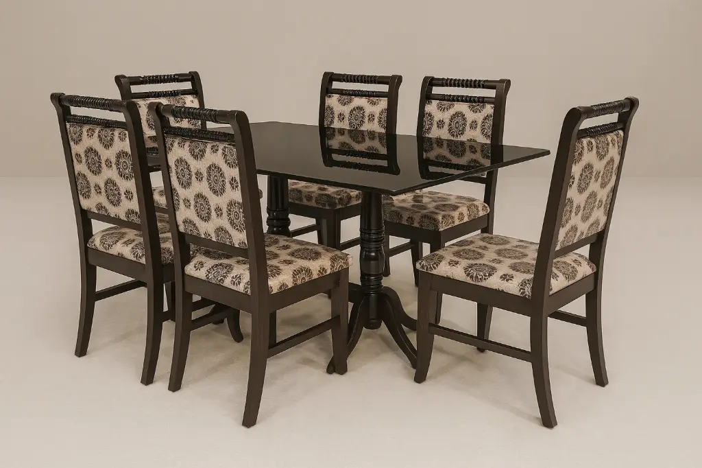 Double Spring Roller Dining Set (4-Seater)