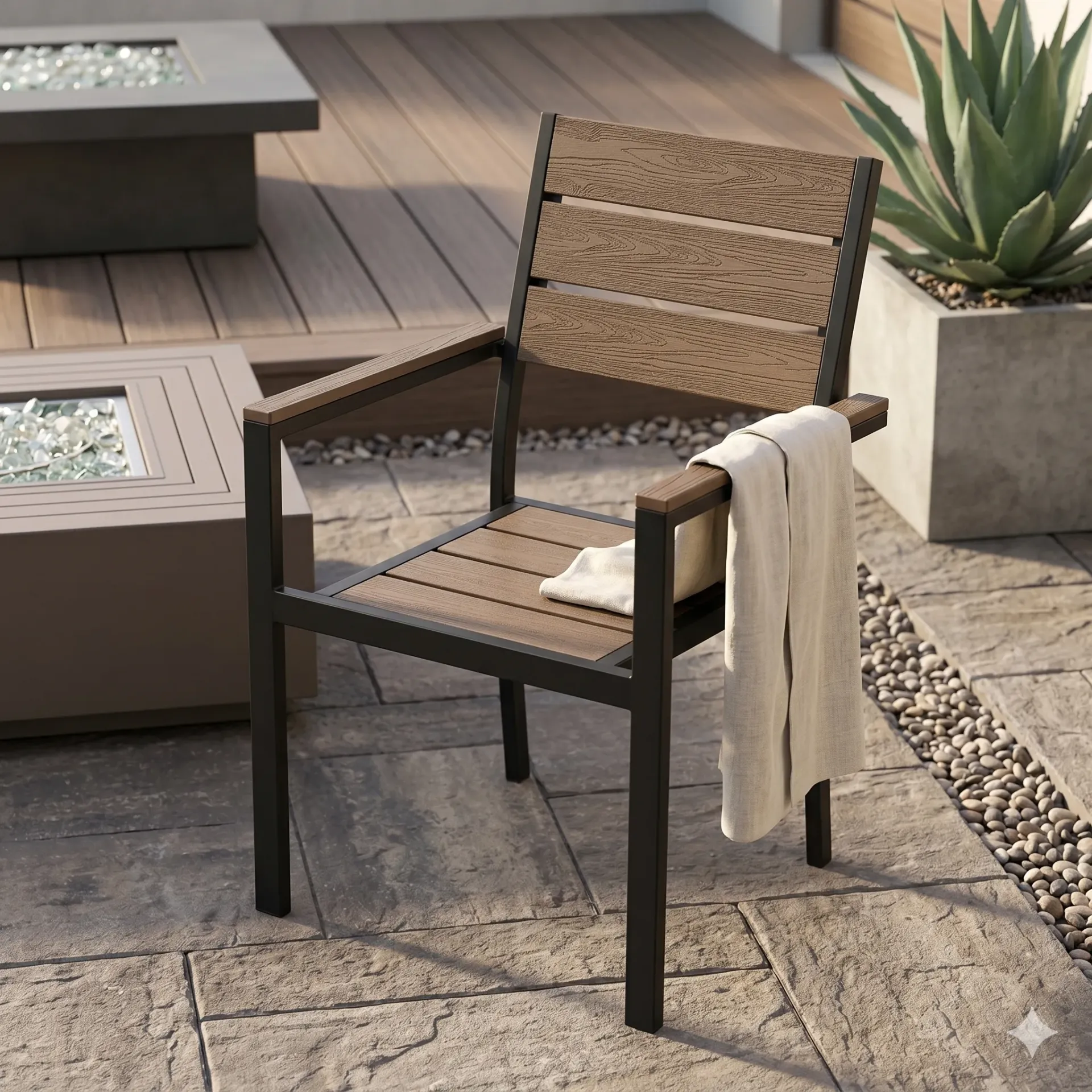 #818 - Plastic Wood Chair