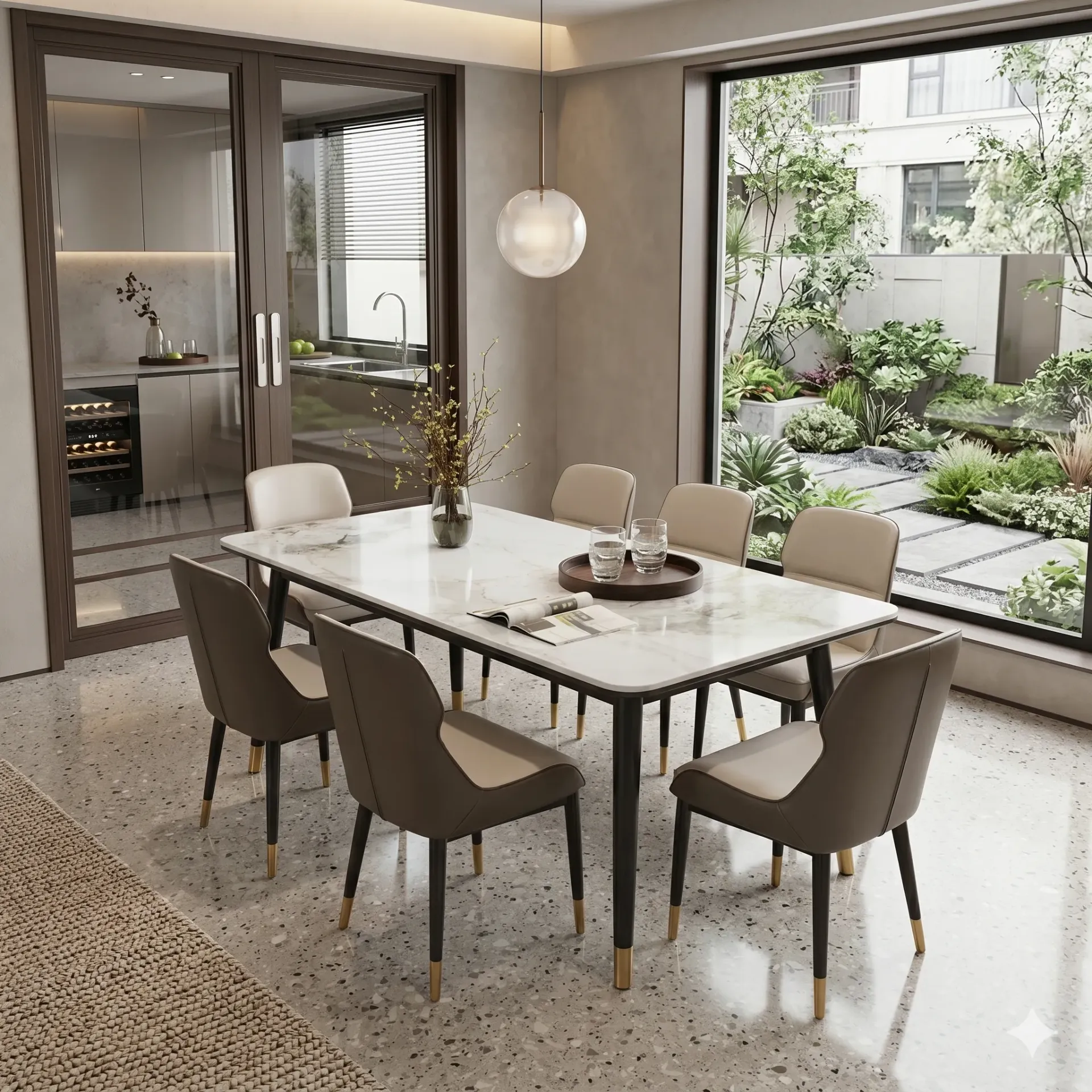 601-1 - Dining Set (1+4)