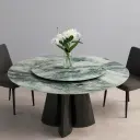 # Black Stainless Steel Four Leaf Bulgari Black 130 Round