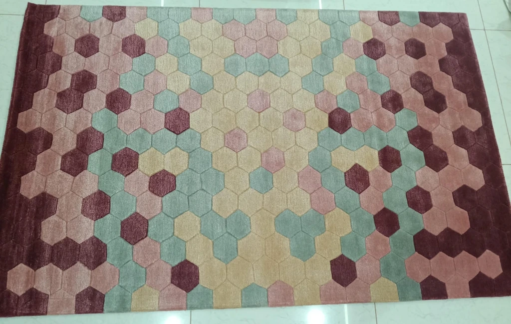 Wool & Viscose Honey Comb