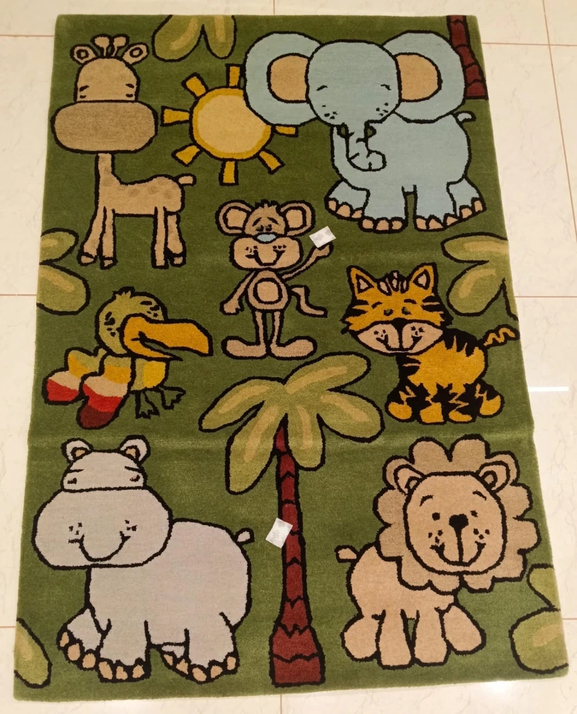 Imported Wool Hand Tufted Kids Jungle