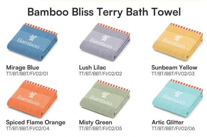 Bamboo Bliss Bath Towel (Artic Glitter)