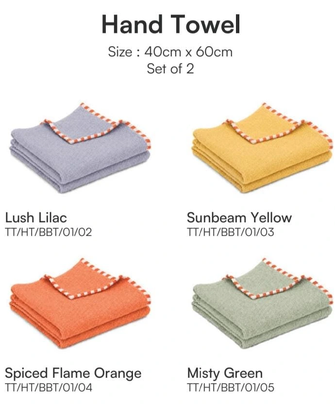 Bamboo Bliss Terry Hand Towel (Misty Green)