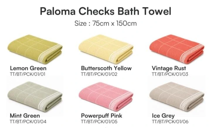 Paloma Checks Bath Towels