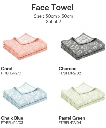 Banana Jacquard Floral Face Towel