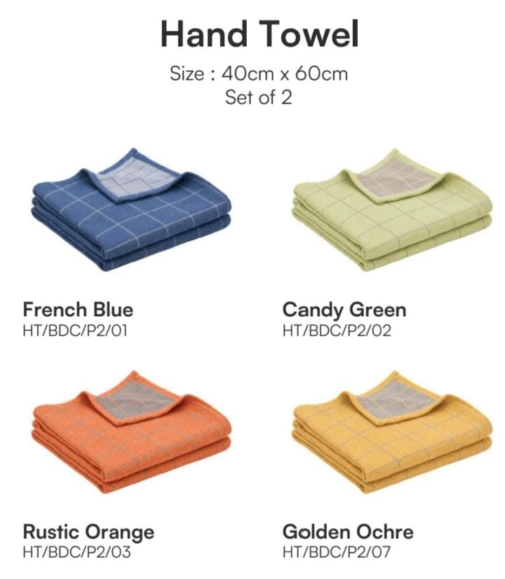 Banana Double Cloth Hand Towel (French Blue)