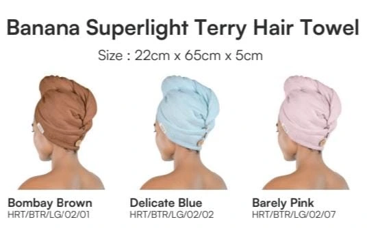 Banana Superlight Terry Hair Towel