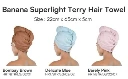 Banana Superlight Terry Hair Towel