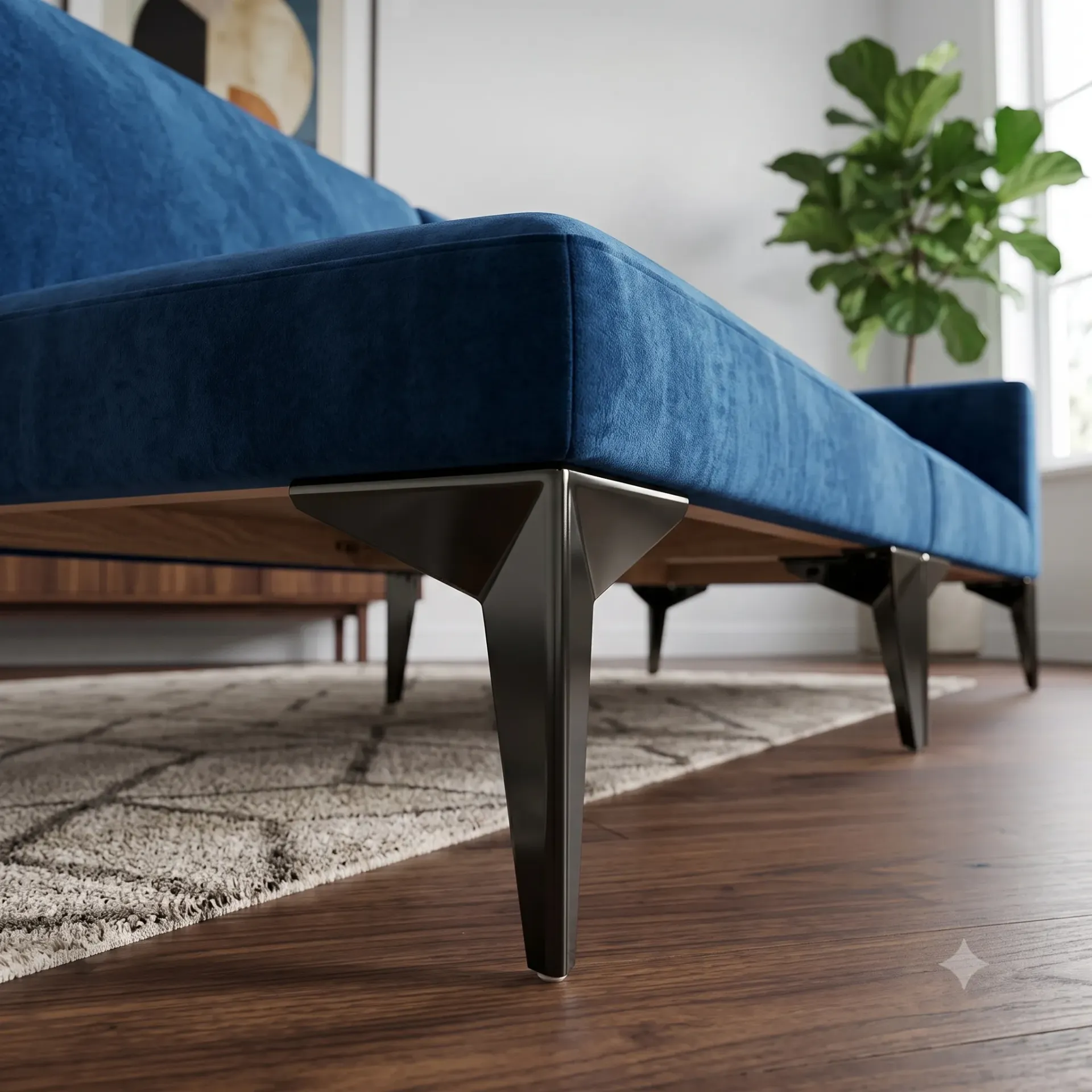 15CM Sofa Leg (Black)