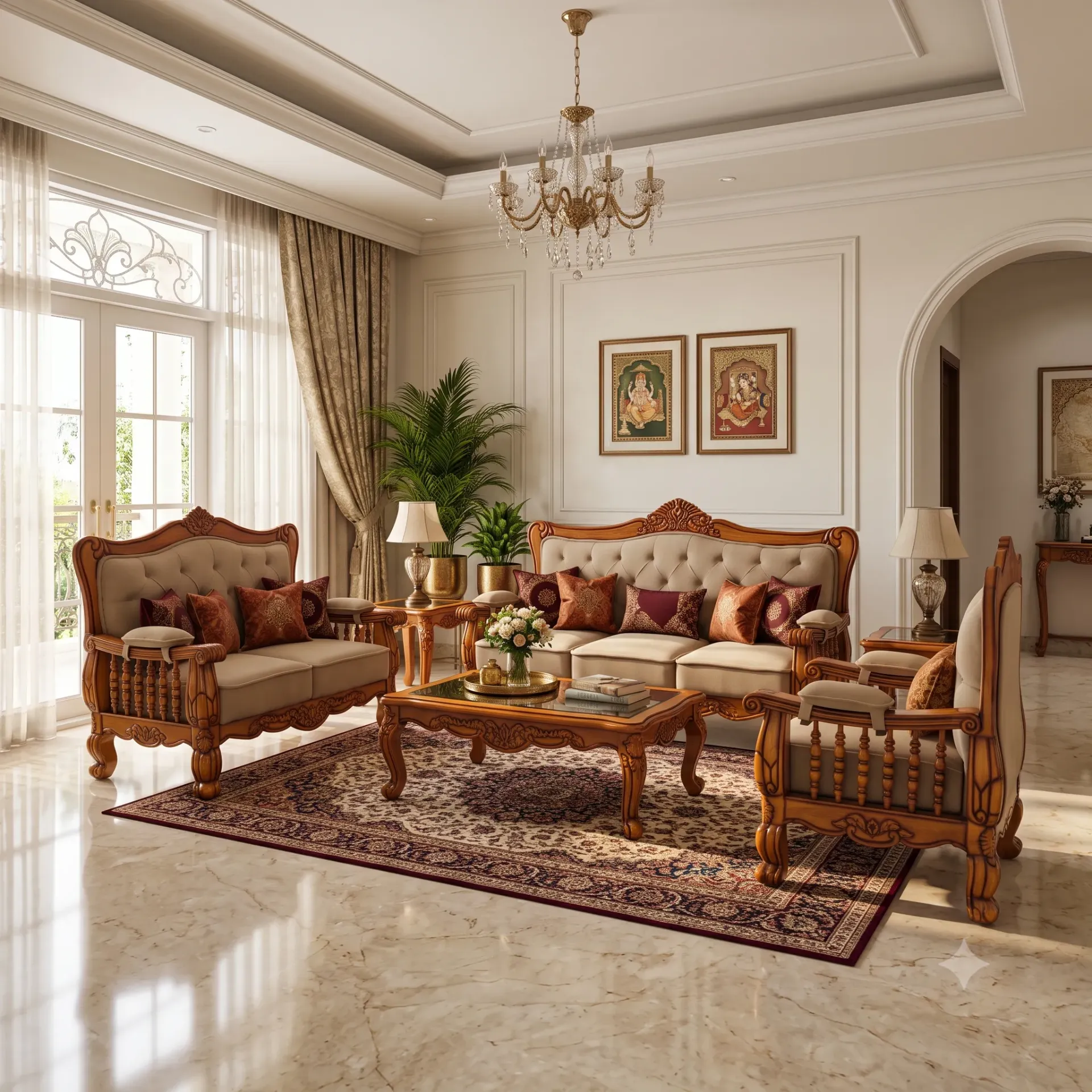 Sandel Model Sofaset