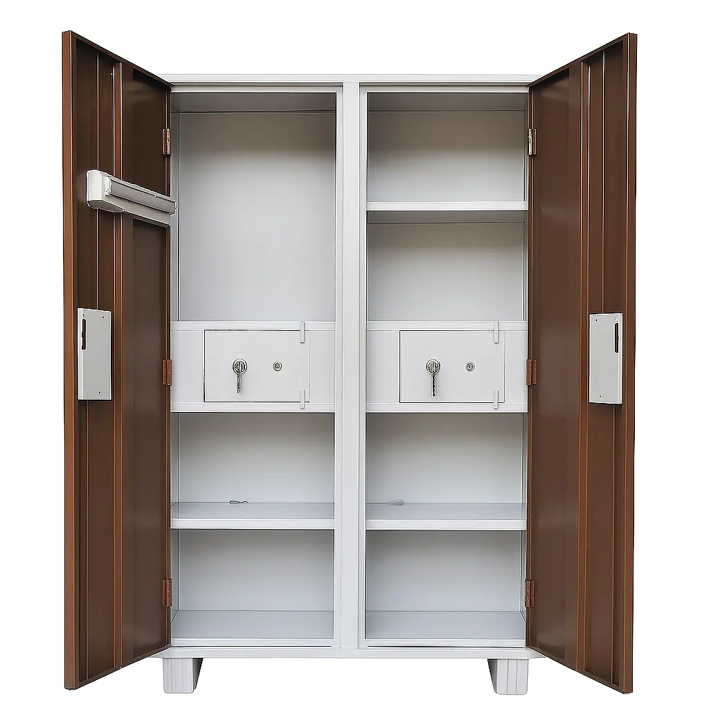 E3-DD ఫ్యామిలీ వార్డ్‌రోబ్ (డబుల్ డోర్) (E3-DD Family Wardrobe (Double Door)) (బ్రౌన్)