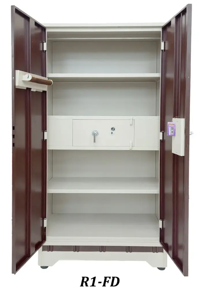 R1-FD – ఫుల్ డ్రెస్సింగ్ స్టీల్ అల్మారా (R1-FD – Full Dressing Steel Almirah) (బ్రౌన్)