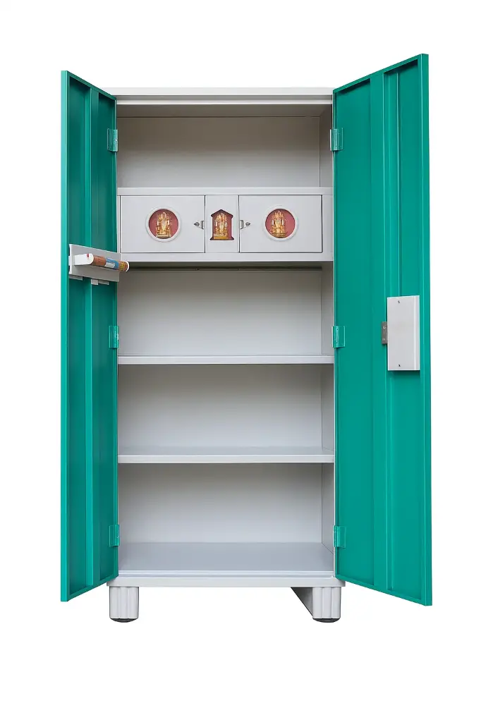 E2-DL Double Locker - Box Draws (Brown)