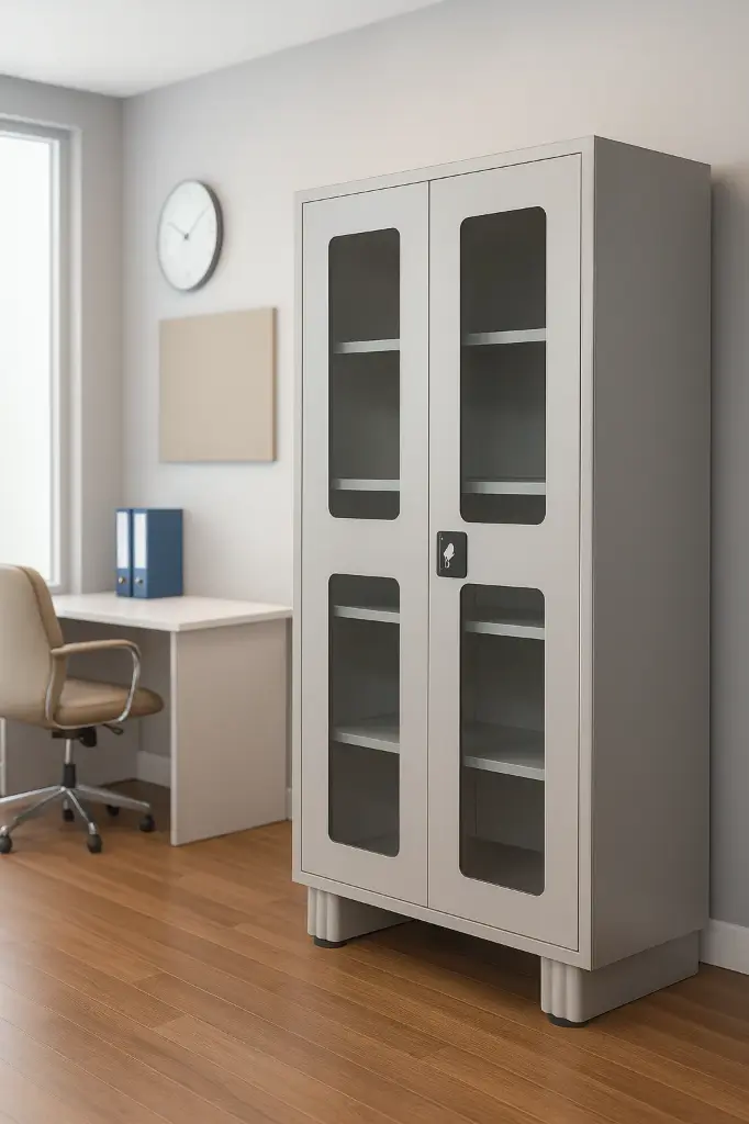 E1-PG Glass Door Plain