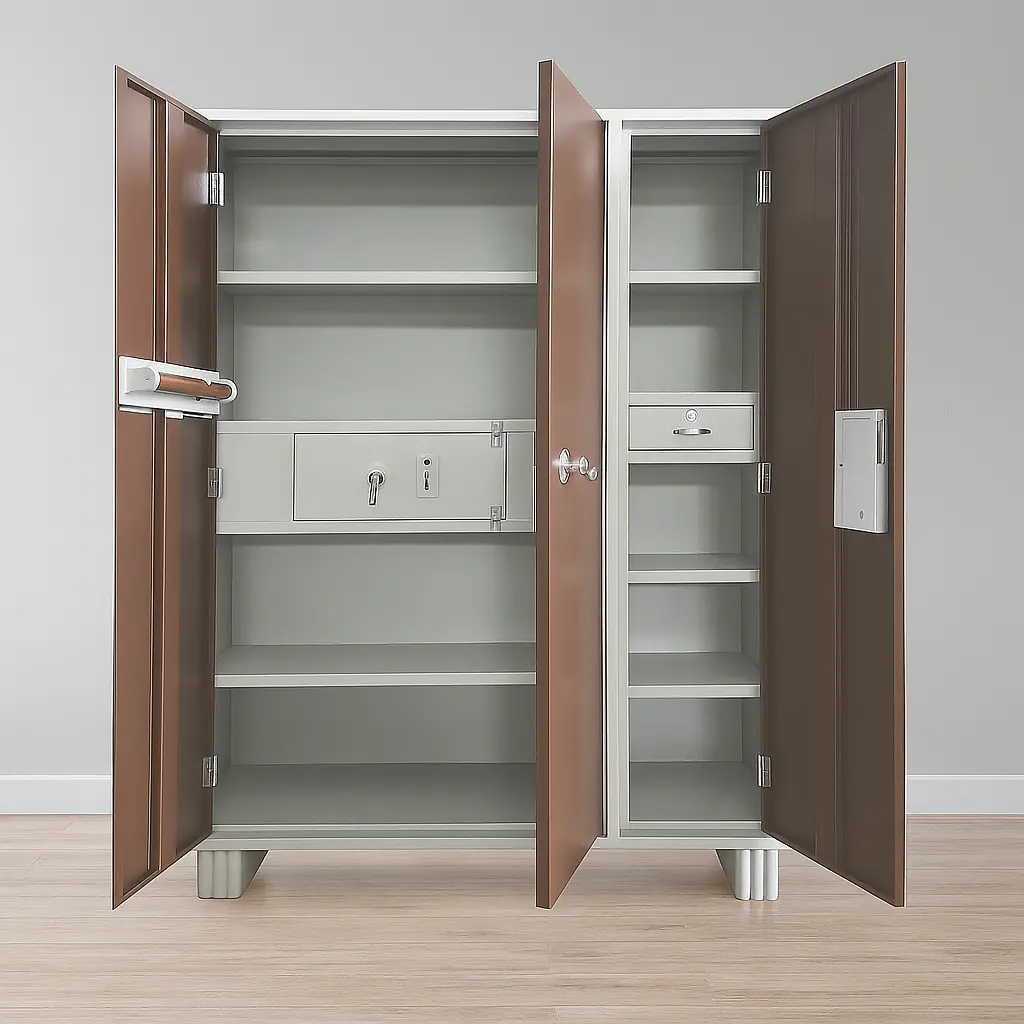 E4-3D Triple Door Almirah (Brown)