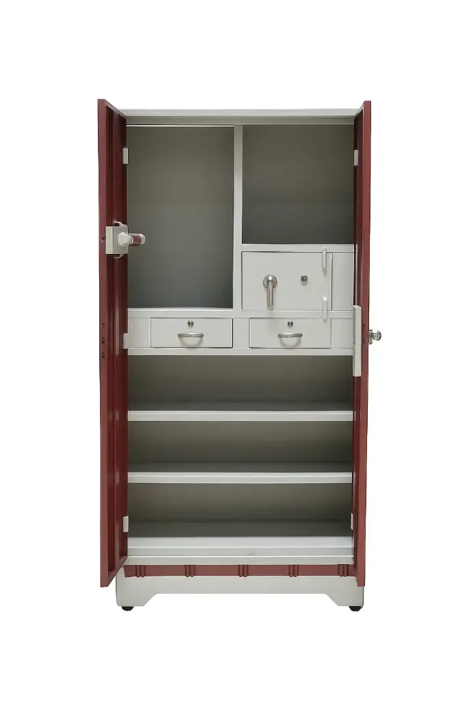  R1-HDDD Half Dressing Double Drawer (Brown)