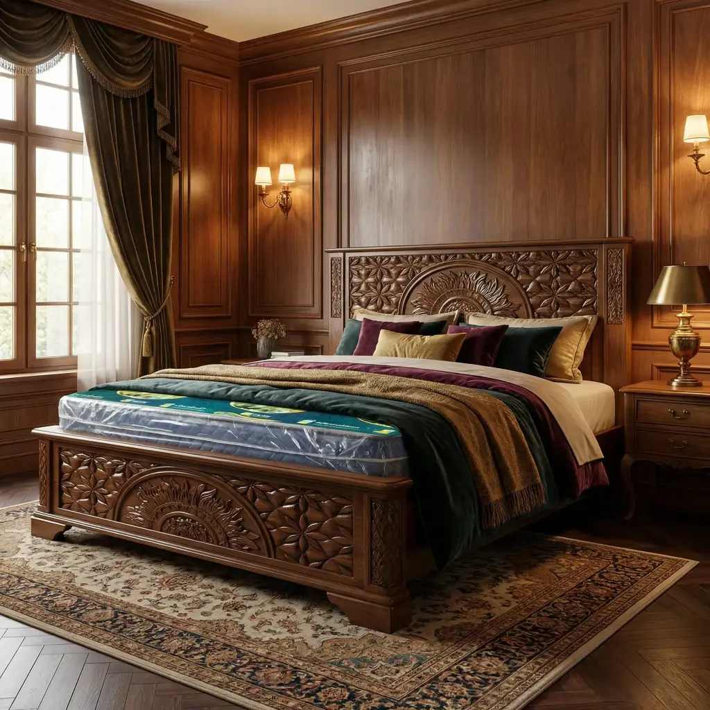 Berlin Model Wooden Cot (QUEEN, NO STORAGE)