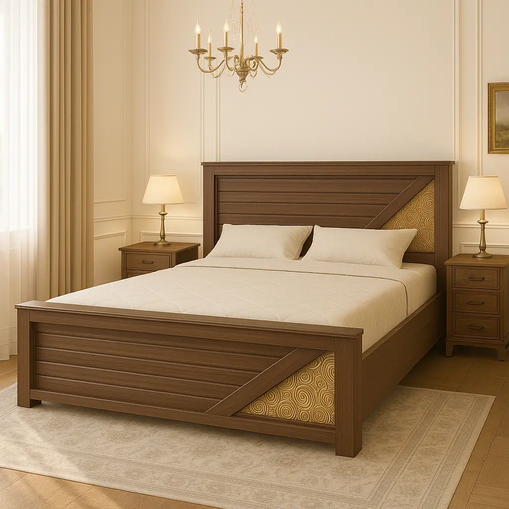 Classic Gold Wooden Cot