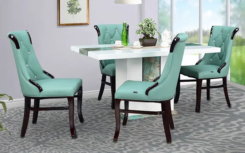  Emeralad Marble Dining Set