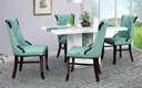  Emeralad Marble Dining Set