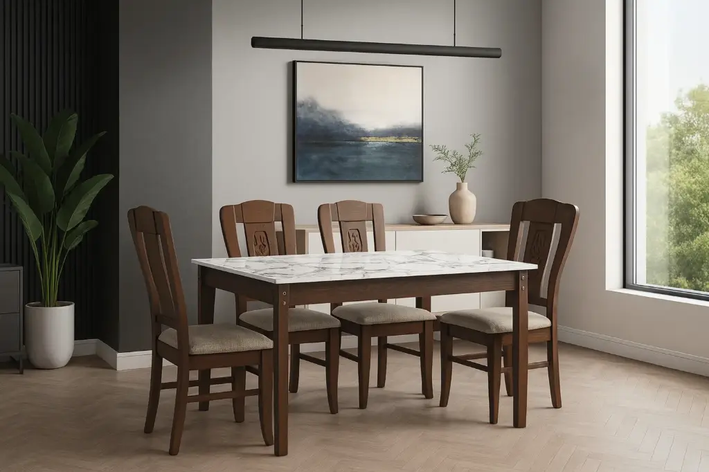 Donway Table + Albion Chair Walnut
