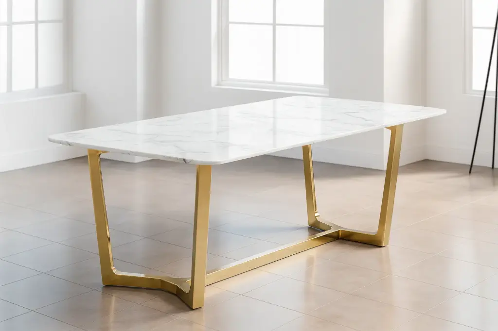 115 – PVD Dining, Center & Corner Table Set (Dining PVD G/RG)