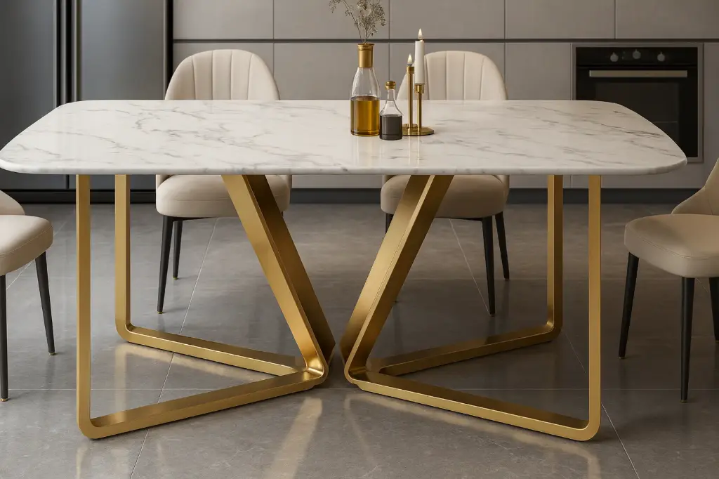 117 – PVD Dining Table Set (Dining PVD G/RG)