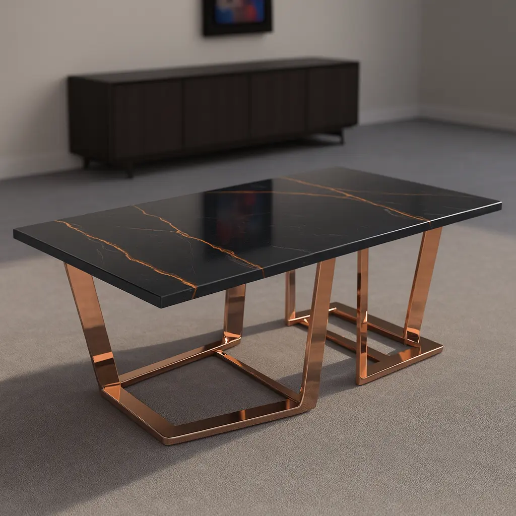 118 – PVD Dining Table Set (Center PVD G/RG)