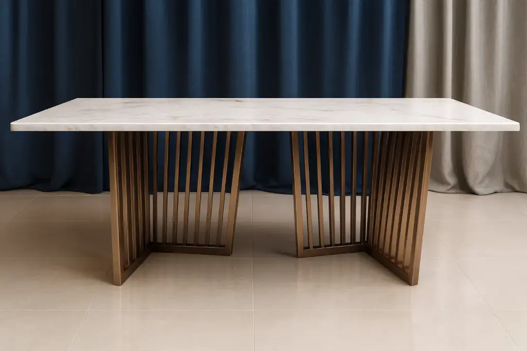 119 – PVD Dining, Center & Corner Table Set (Dining PVD G/RG)