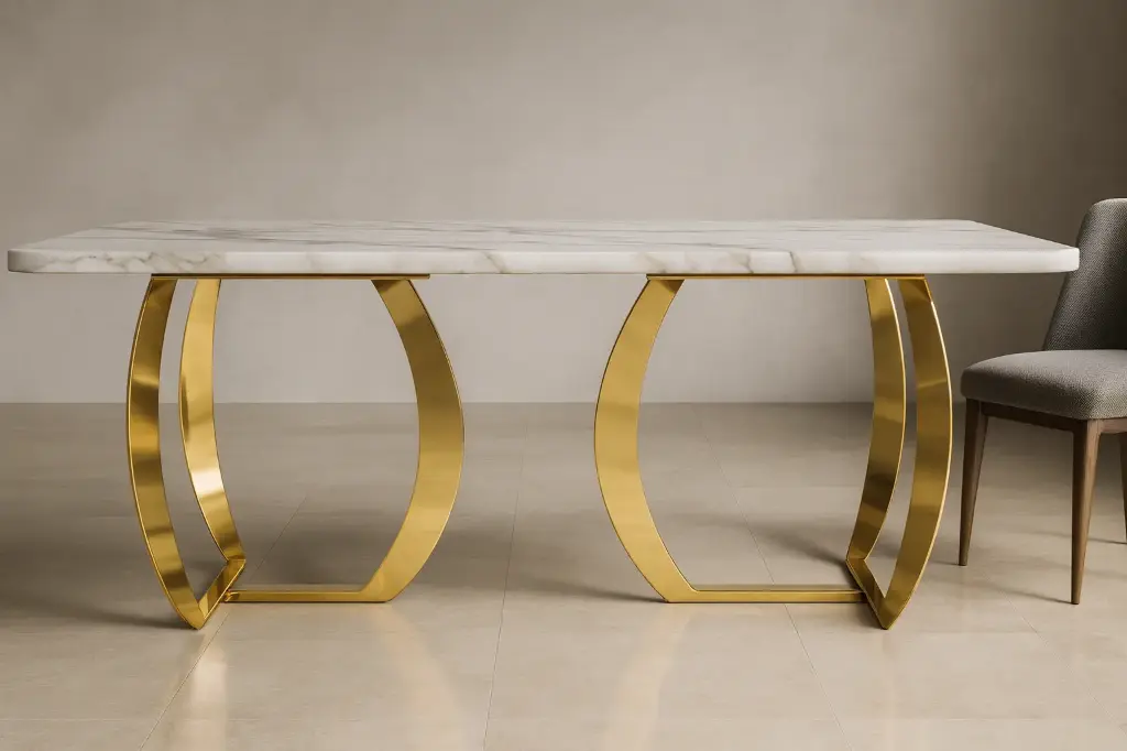 131 – PVD Dining, Center & Corner Table Set