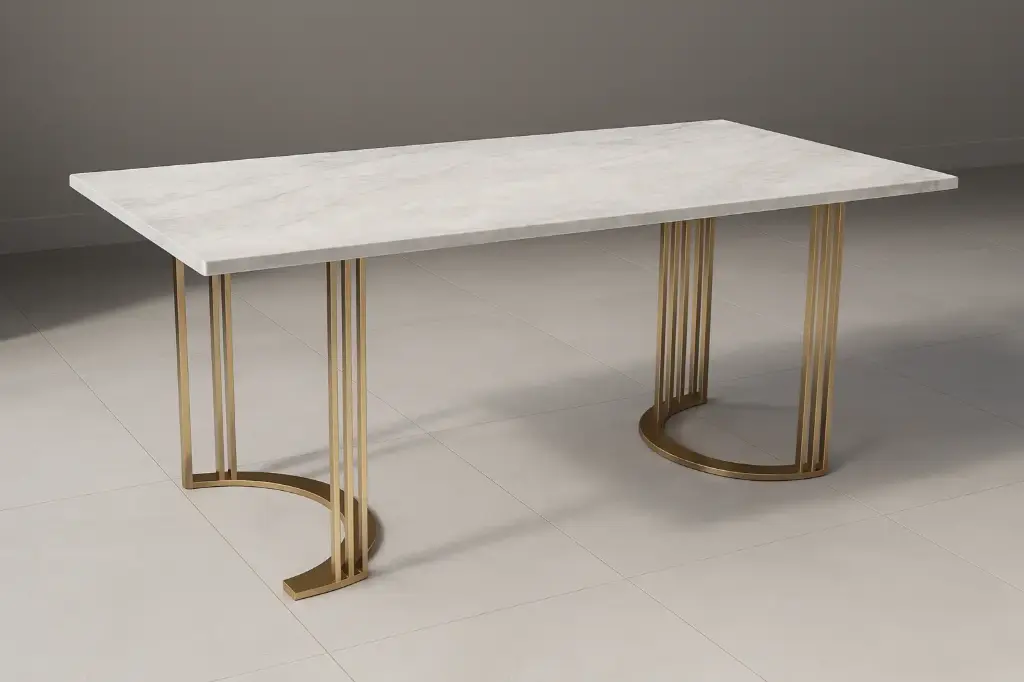 132 – PVD Dining, Center & Corner Table Set (Dining PVD G/RG)