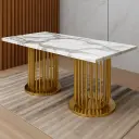 136 – PVD Dining, Center & Corner Table Set