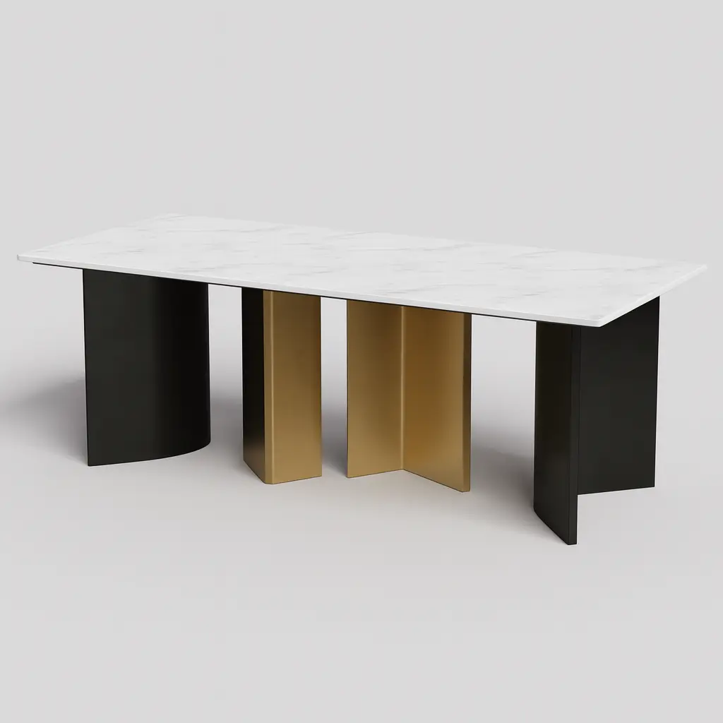 143 - Dining Table (Dining PVD G/RG)