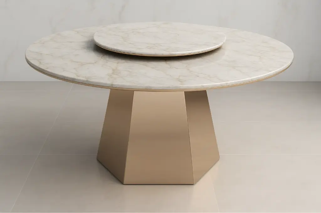 144 - Dining Table (Dining PVD G/RG)