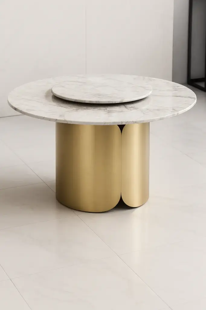 145 - Dining Table (Dining PVD G/RG)