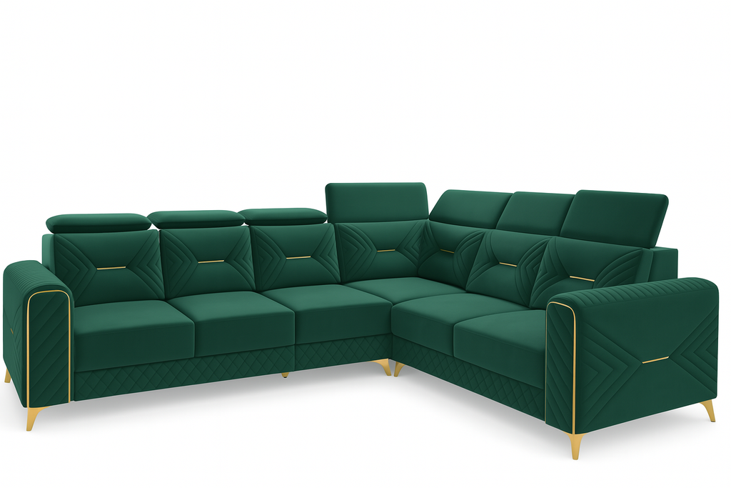 MELISA EMERALD GREEN CORNER